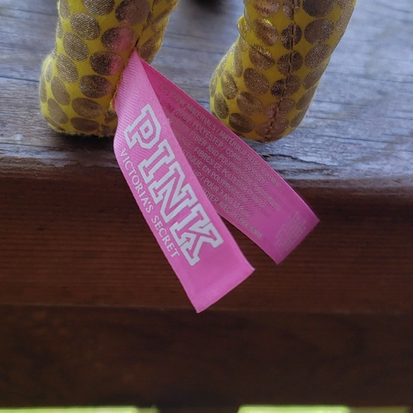 PINK faux sequin stuffed plush dog - Picture 5 of 5